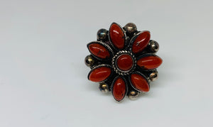 Hobo Jewelry- 925 Silver and Carnelian Gemstone Ring In Art Décor Sterling Silver Setting, Unique Rare Gemstone Ring Gift Ideas