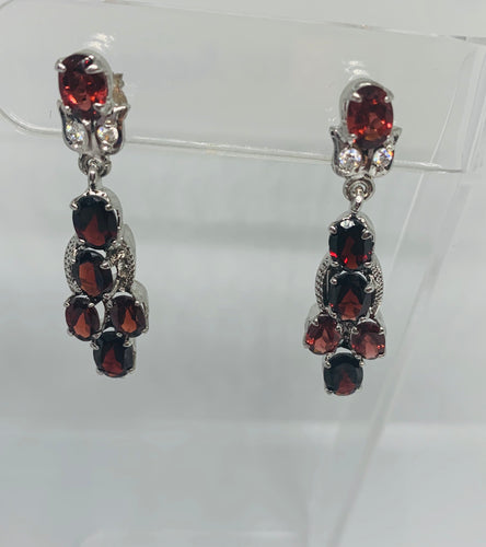 Natural Garnet Earrings