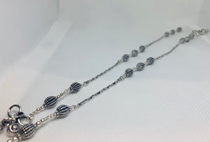 Old Silver contemporary Anklets-1 Pair