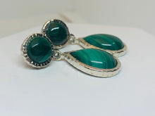 Load image into Gallery viewer, Designer Malachite Earings