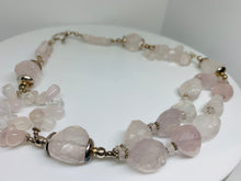 Load image into Gallery viewer, Rose Quartz Statement Necklace