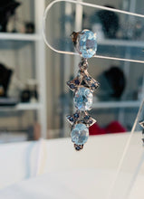 Load image into Gallery viewer, Genuine Silver and Topaz Gemstone Earrings.