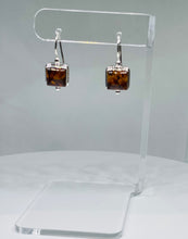 Load image into Gallery viewer, Natural Amber with Inclusions Earrings Handcrafted